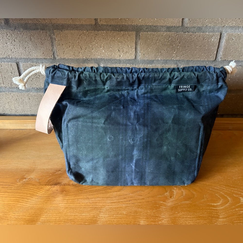 Fringe Supply Co. Waxed Canvas Drawstring Bag